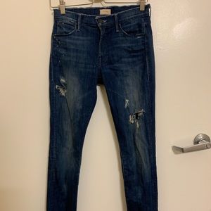 MOTHER Denim The Double Fray Charmer
